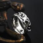 Couple Thorn Vine Embossed Sterling Silver Ring(for Men)