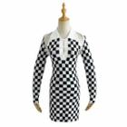 Set: Checkerboard Shrug + Spaghetti Strap Dress