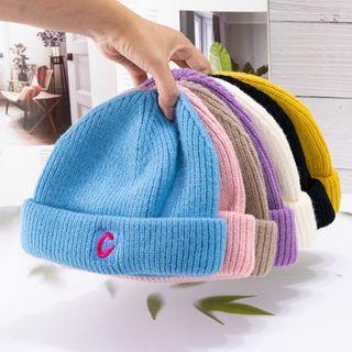 C Embroidered Beanie