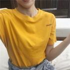 Short-sleeve T-shirt Yellow - One Size