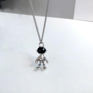 Alloy Astronaut Pendant Necklace 1 Piece - Necklace - Silver - One Size