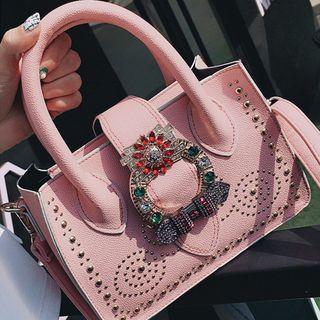 Jeweled Studded Satchel