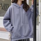 Lettering Hoodie Airy Blue - One Size