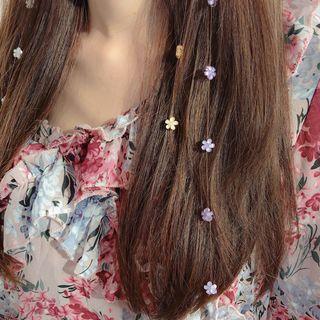 Faux Crystal Flower Headpiece