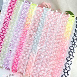 Set Of 12 : Mesh Alloy Choker