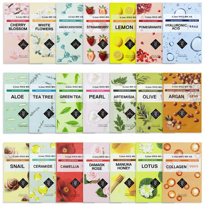 Etude House - 0.2 Therapy Air Variety Mask 10pcs 10 Pcs