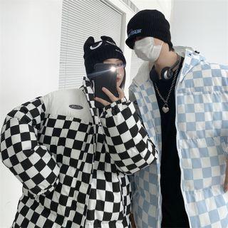 Padded Check Zip Jacket