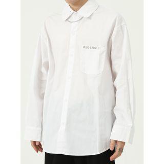 Rhinestone Lettering Shirt