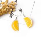 Resin Fruit Dangle Earring 1 Pair - Orange - One Size