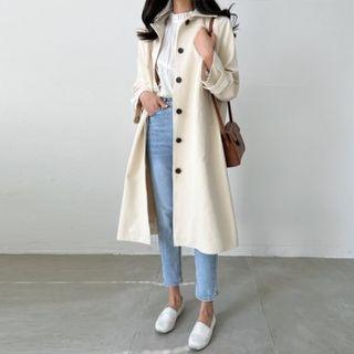 Raglan Button-back Mac Coat