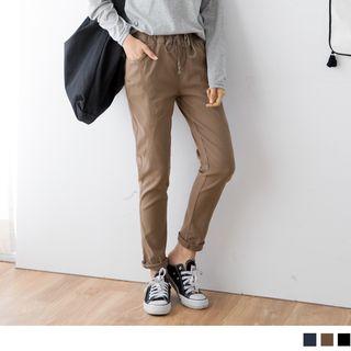 Lace Up Tapered Pants