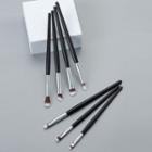 Set Of 7: Makeup Brush 7 Pcs - Black - One Size
