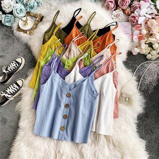 V-neck Button-up Camisole