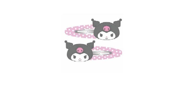 Sanrio Kuromi Hair Clip With Mascot 1 Pc