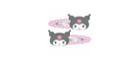 Sanrio Kuromi Hair Clip With Mascot 1 Pc