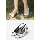 Block-heel Slingback Sandals