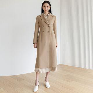 Handmade Double-breasted Tailored Long Coat