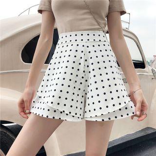 Wide Leg Polka Dot Shorts