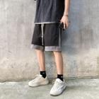 Mock Two Piece Drawstring Shorts