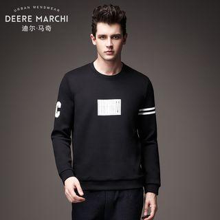 Lettering Long-sleeve Sweat Shirt