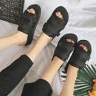 Velcro Flat Slide Sandals