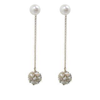 Faux-pearl Ball Dangle Earrings One Size