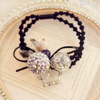 Rhinestone Ball Hair Tie