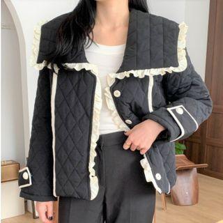 Ruffle Button-up Jacket