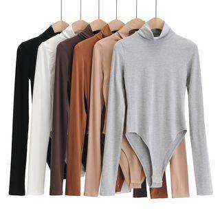 Mock-neck Jumpsuit