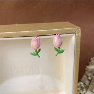 Tulip Alloy Earring 1 Pair - Pink - One Size