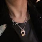 Alloy Poker Card Pendant Necklace As Shown In Figure - One Size