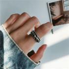 925 Sterling Silver Woven Open Ring As Shown In Figure - One Size
