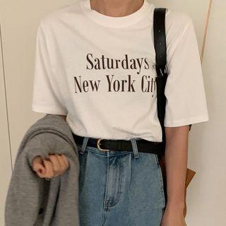 Saturdays New York City Letter T-shirt