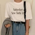 Saturdays New York City Letter T-shirt