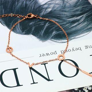 Love Lettering Bracelet Love Lettering Bracelet - Rose Gold - One Size