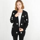 Star Print Cardigan