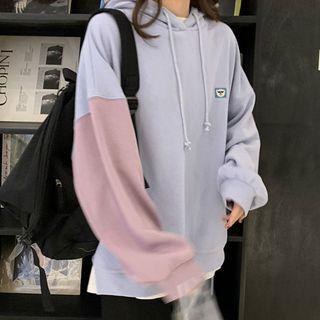 Paneled Logo Hoodie