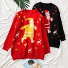 Santa Claus-print Sweater