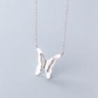 925 Sterling Silver Butterfly Pendant Necklace S925 Silver - Set - One Size