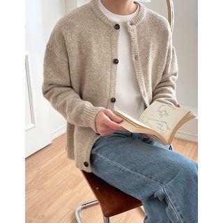 Rib-trim Alpaca Blend Cardigan