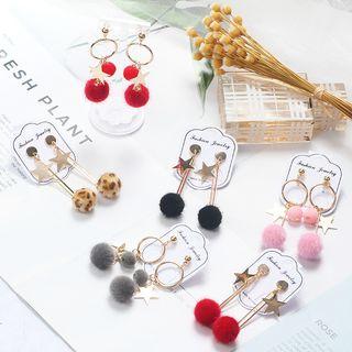 Alloy Star Bobble Dangle Earring (various Designs)