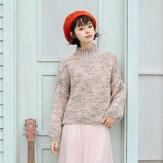 Mock Collar Basic Sweater