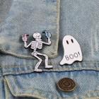 Ghost / Skeleton Alloy Brooch