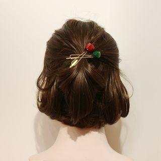 Geometric Resin Bead Hair Clip
