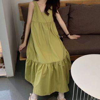 Square-neck Oversize Tank Dress