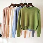 Asymmetric Cropped Sweater