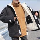 Hooded Zip Fleece Lined Jacket