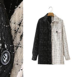 Two-tone Tweed Shirt