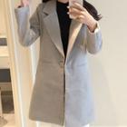 Notch Lapel Single Button Coat