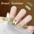 Bow Faux Nail Tips A011 - Green - One Size